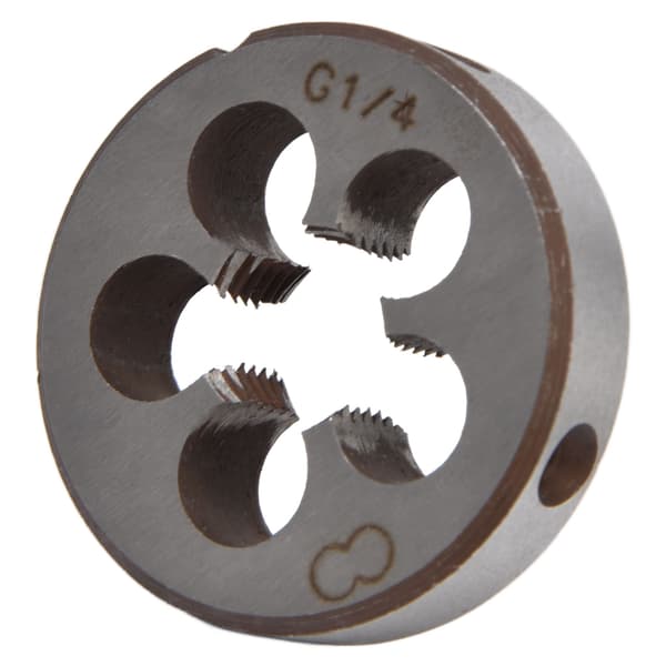 G1/4 Alloy Steel Thread Die 5 Chip Holes Precise Accessory Tool for Pipe Threading
