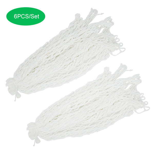 6st/set Biljardnätficka Biljardbordstillbehör Long Life White Hole Net Bag