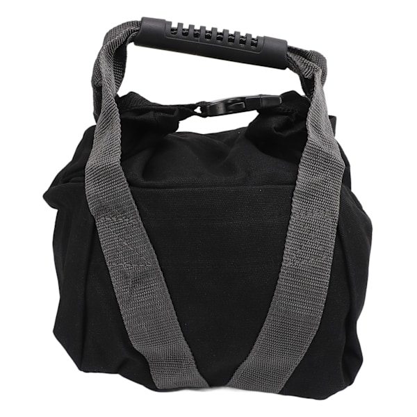 Träningsviktsäck för fitness, sandviktslyftning, tom träningspowerbag med handtag, svart