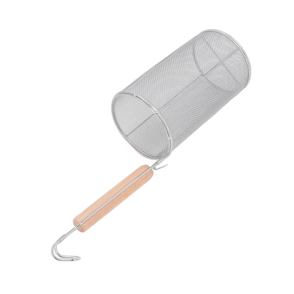 Dumpling Mesh Pasta Korg Rustfritt Stål Fin Mesh Pasta Korg for Pasta Nudler Dumpling