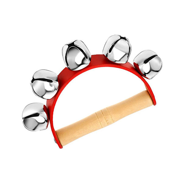 1. juledag Jingle Bells Jingle Ristende Sledeklokke Håndklokke Trehåndtak Klokker for julefest Skolebandsopptredener