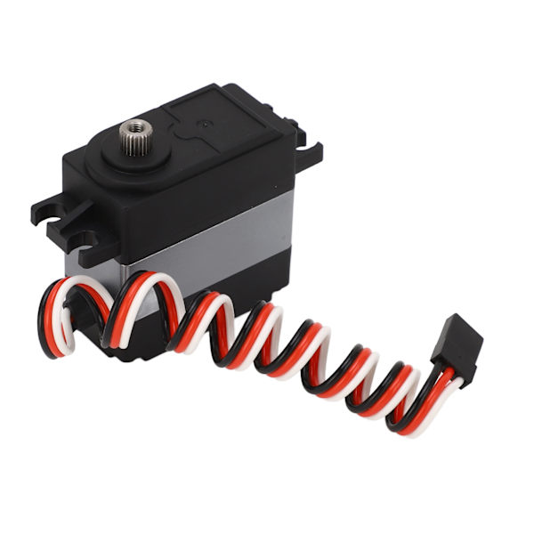 Svart Silver 35KG RC Car Servo 200° Gränsvinkel Aluminium Plast Shell RC Servo för ZD Racing MX 07 1/7