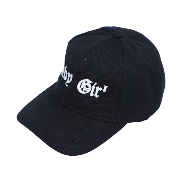 Broderet babyhue Justerbar Baseballhat til småbørn Baby Fritidshat til alder 15 (sort C)