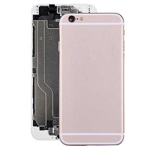 Heltäckande bakstycke med strömbrytare och volymknappsflexkabel Kompatibel med iPhone 6 Gold