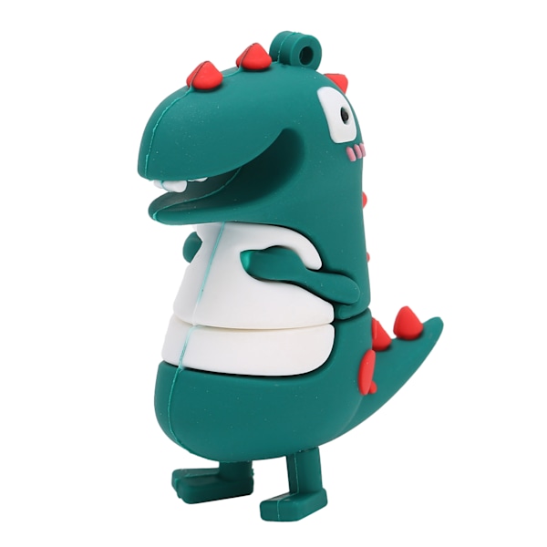 U Disk -muistitikku, pieni dinosaurus, USB2.0, kannettava flash-muisti, jossa TypeC-muunnin (16GB)