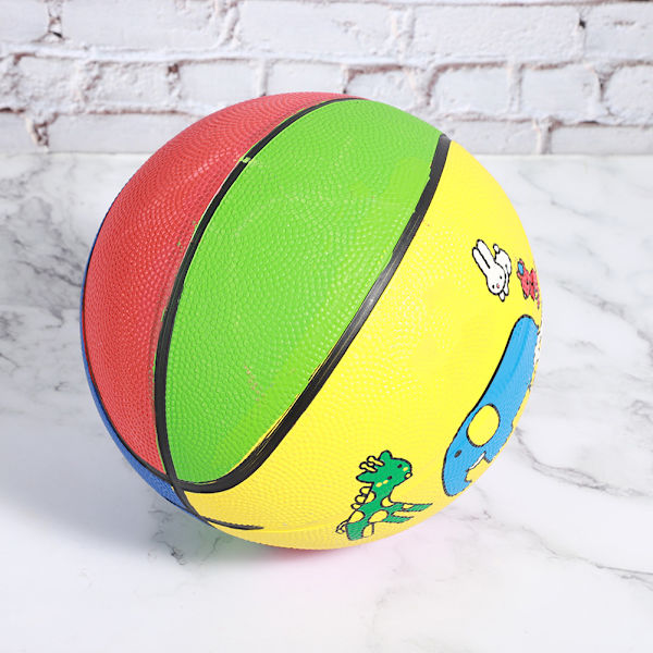 Gummi No.3 Killing Ride Elefant God elasticitet Børnehave Børn Mini Udendørs slidstærk basketball til 1-5 år