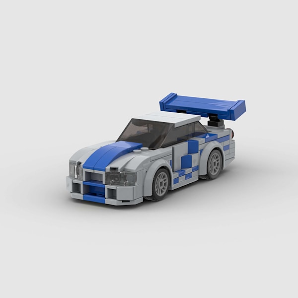 203-osainen superkilpa-autojen rakennuspalikkasetti