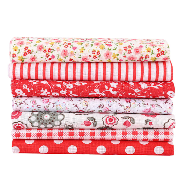 7 kpl/setti 100% puuvillaa Batikkikuvioitu käsityöliina DIY-lompakolle tyynynpäällisille (S)