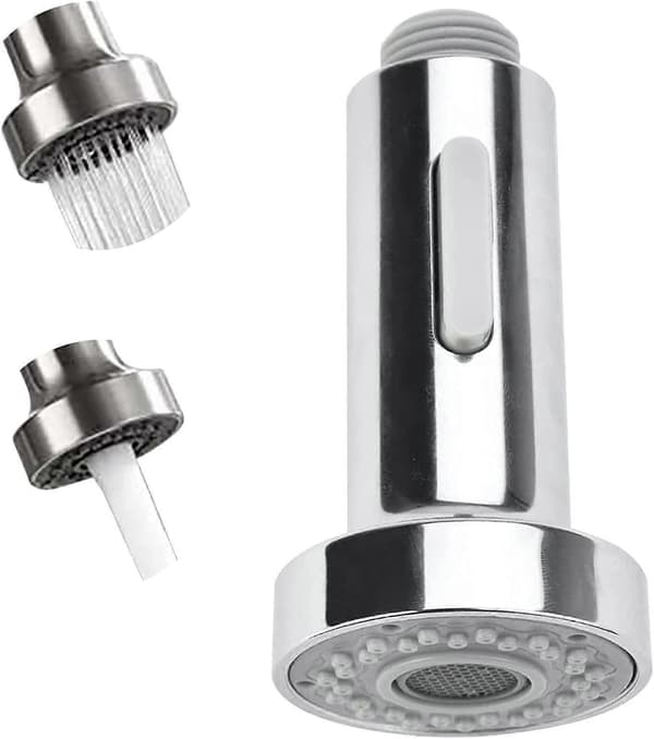 Kranmunstycke, 2 lägen Utdragbart kranmunstycke, Köksblandare Munstycke Diskho 1/2" Anslutningar med kontrollknapp