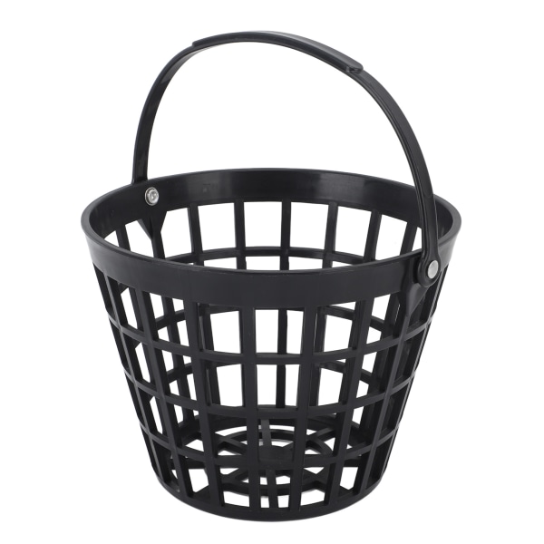 Black Golf Ball Basket Nylon Plastic Golfball Container Golf Ball Holder Contain with Handle Stadium Accessories for 25Pcs