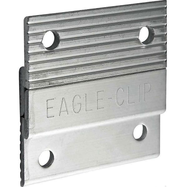 Kraftiga Z-klämmor i aluminium för väggmontering, 2 st, 10-pack