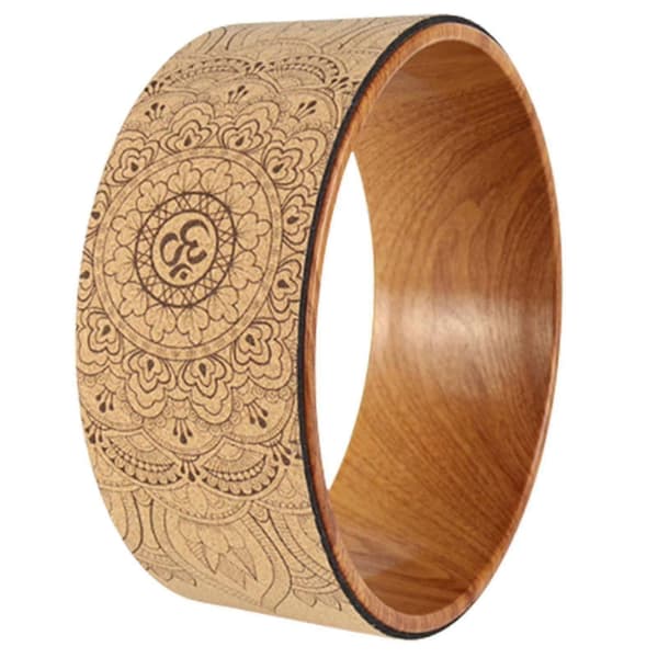 Yoga Posture Improve Cork Yoga Wheel Pilates Ring för Ryggstretchträning