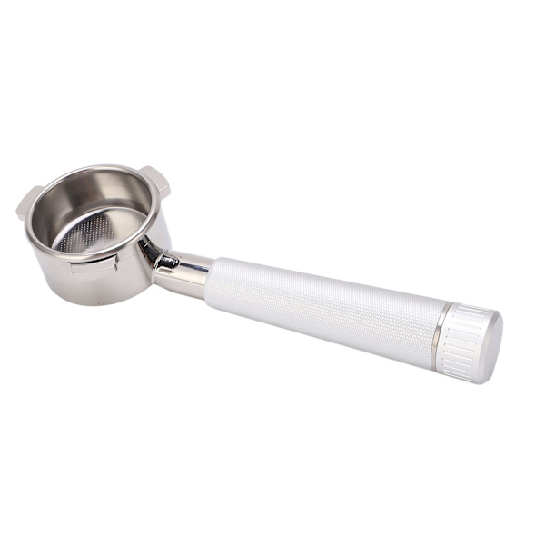 Kahvinkeittimen portafilter Ruostumaton teräs Pohjaton 54mm 3-korvainen Kahvinkeittimen tarvikkeet Breville 8-sarjalle Hopea