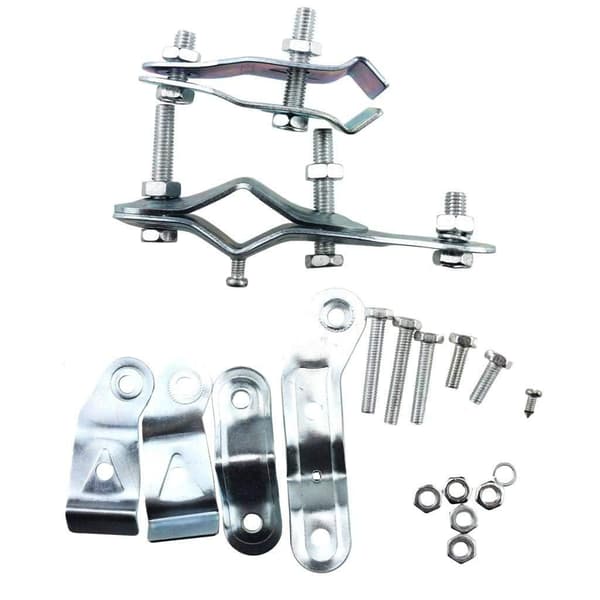 Sykkel 12V 6W Dynamo Front- og Baklyssett Friksjonsdynamo Lysstativ - Komplett[LD]