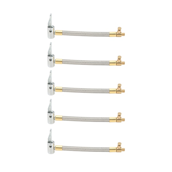 5 stk 10 cm Dekkpumpslange Rask oppblåsing Luftpumpe Forlengelsesrør Adapter for motorsykkel sykkel