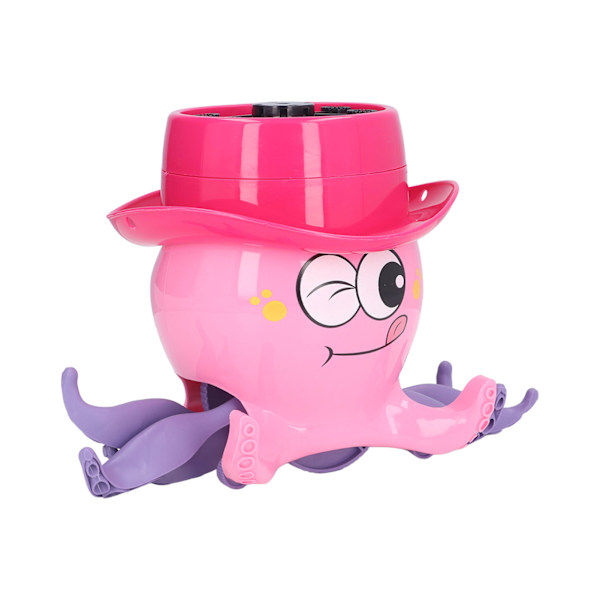 Bubble Machine Rechargeable Creativity Octopus Shape Automatic Bubble Blower for 3+ Years (Pink)