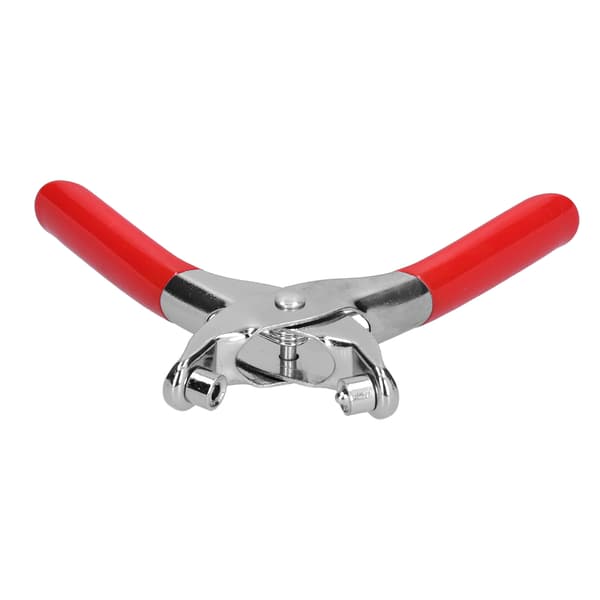 Eyelet Plier Setter Chrome-plated Plastic Dipped Handle 6in Red with 100 Rivets