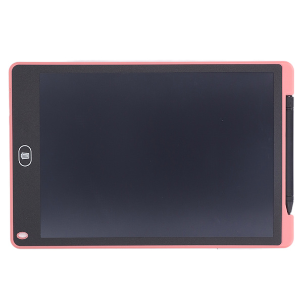 12-tommers LCD elektronisk skrivetavle for barnas graffititegning med 40MAH batteri rosa
