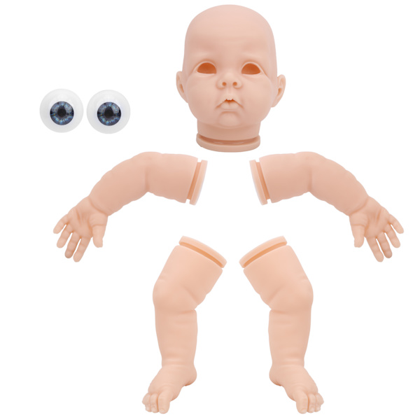 21 tuuman simuloitu maalaamaton Reborn-nukkepaket DIY Reborn-nukkepaket Osat Leikki