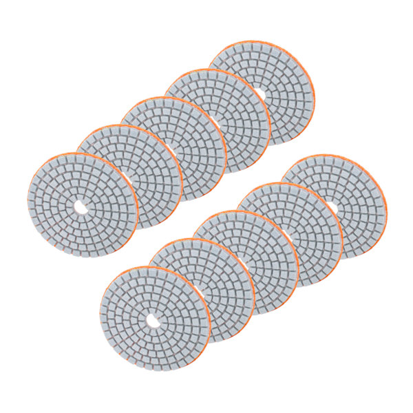 10 stk 3 tommer slibeskiver Pad polering polerdiamant til marmorbetonsten 300 mesh
