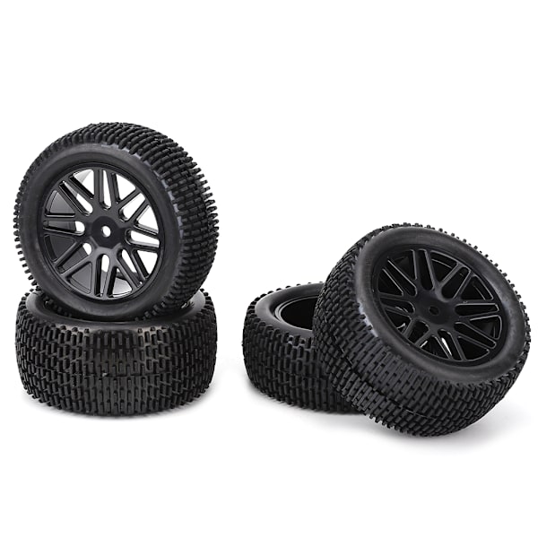 4 st Däck Däckmodifieringstillbehör Ersättning 85 mm för Universal 1/10 RC Bil Svart