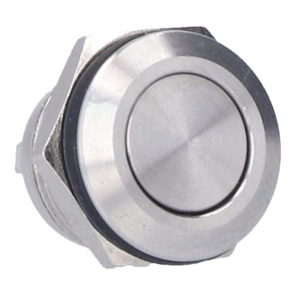 5 stk Flat Top Button Switch Rustfrit stål Vandafvisende skrueterminal Strømtilbehør 0‑220V12mm