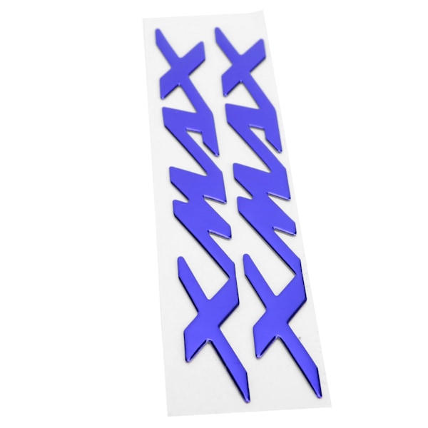 Par MC-emblemmärken 3D-dekaler för XMAX 125 250 400 (Blå)