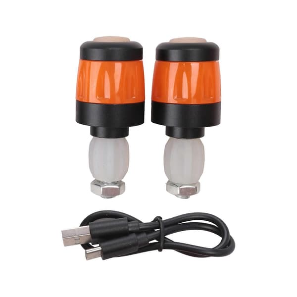 st. styrlys Kompatibel med el-scooter, LED-advarselslys, vandtæt blinklys [LD] Black & orange