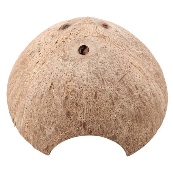 Reptile Hide Cave Natural Coconut Shell Turtle Aquarium Hide House Decor