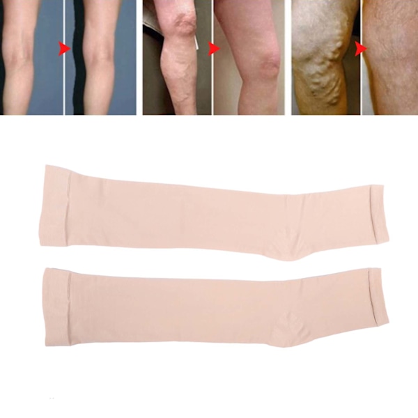 1 par unisex benlindring Smärta Lår Högkompressionsstrumpor Tryck åderbråcksstrumpor