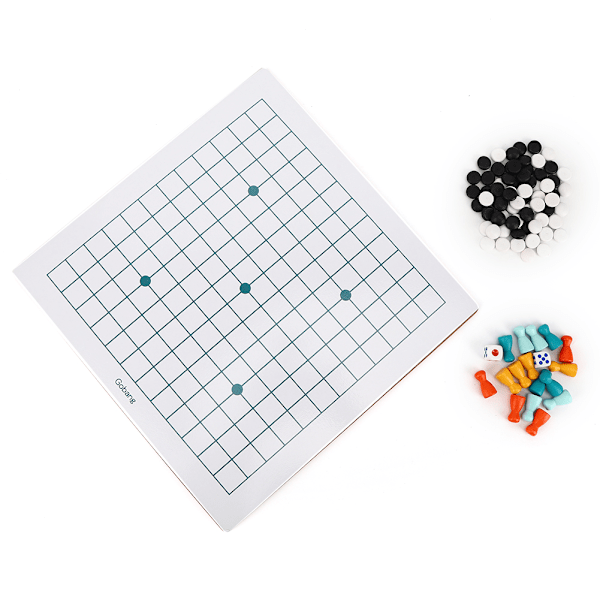 Flygande schack Gomoku leksak Multifunktionell pedagogisk barn Gobang brädspel i trä (Flying Chess Gomoku)