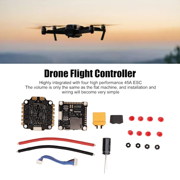 F4 V3S PLUS flygkontroll med 45A 4 i 1 borstlös ESC flugtornstapel för FPV Drone RC flygplan