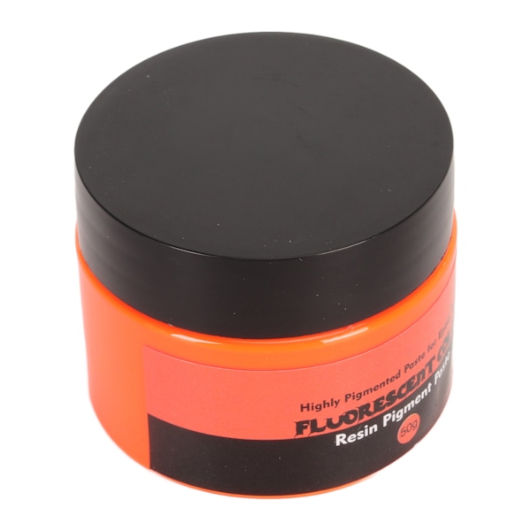 50g Fluorescerande Färg Resin Pigmentpasta Hög Koncentration Högpigmenterad Resin Pigmentpasta för DIY Målning Konst Fluorescerande Orange