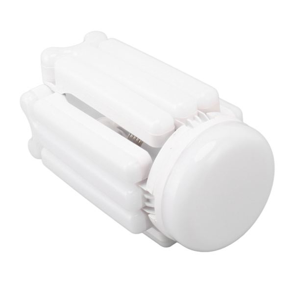 80W LED garasjetaklampe E27 justerbar LED garasjelampe 4 blader energisparende lampe 85‑265V hvit