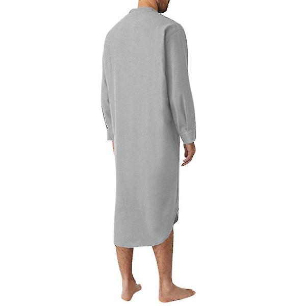 Pehmeä Puuvillainen Miesten Huppari Yksikokoinen Unipaita Harmaana 2XL