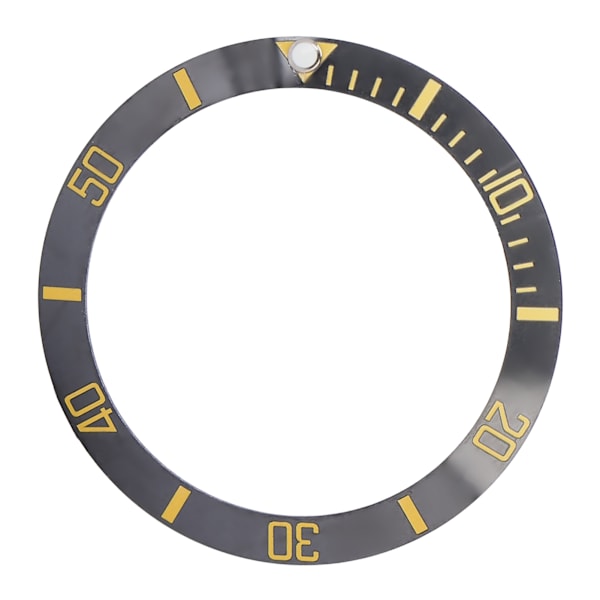 Keraaminen kello Insert Rannekello Bezel Insert Loop Ring Vaihto-osat (musta+kulta)