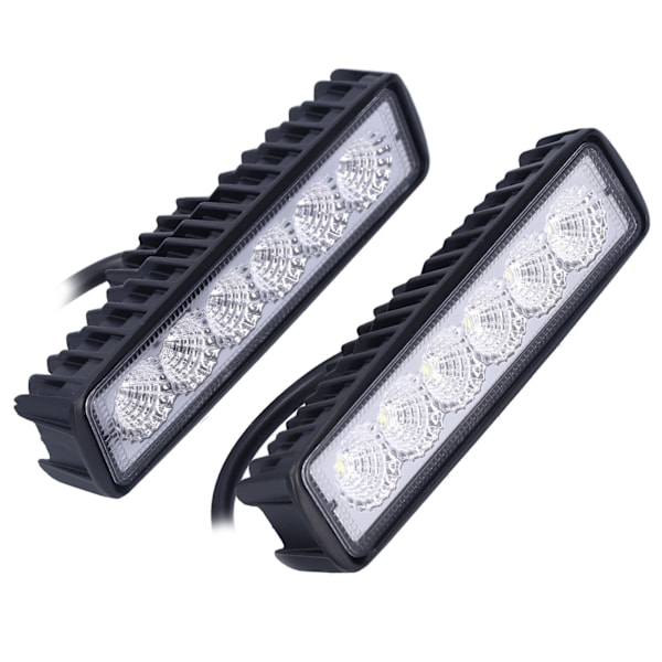 2 st LED-arbetsljus 18W IP67 Vattentät Aluminiumlegering Universal Modifier för Bil