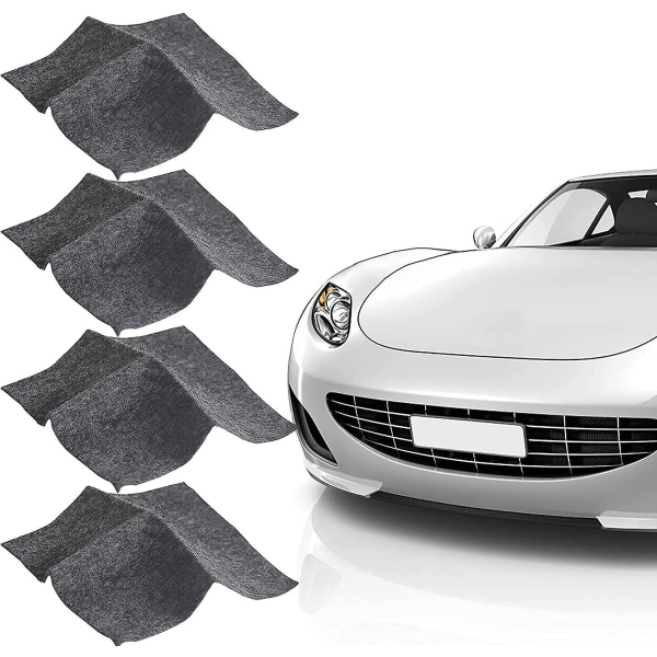 Nano glitterduk (paket med 4) - Multifunktionsduk för borttagning av repor för bilar, lätt att reparera, små och medelstora repad billack Vattenfläckar på ytan