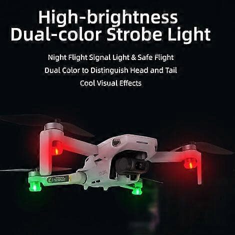 Blitz-LED-signallys Flysikkerhetslys Strobe Nattlys For Navigasjon Rekognosering Universal Drone, 4 stk