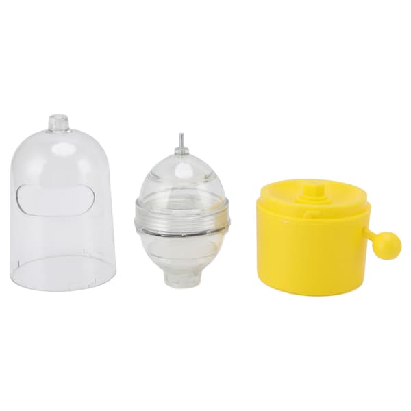 Egg Spinner, Pull Rope Drive Detachable Plastic Dishwasher Washable Manual Golden Egg Shakers
