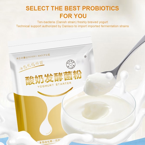 Yoghurtstarter Lactobacillus Fermenteringspulver Hjemmelaget Yoghurt Tilbehør