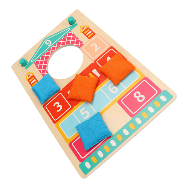 Massivt trä Cornhole Set Inomhus och utomhus Corn Hole Toss Bags Interactive Game Toys