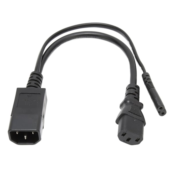 IEC320 C14 uros C13 C7 naaras virtajohto Vedenkestävä IEC320 virtajohto projektoreille 100‑250V 32cm