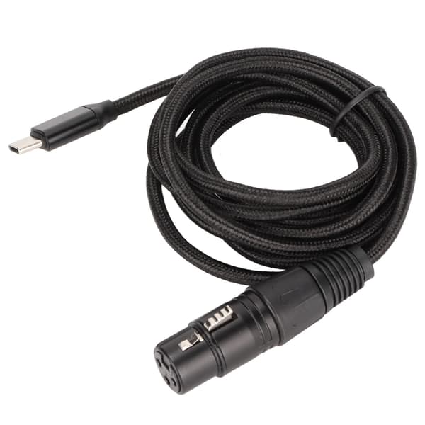USB C til XLR hun-kabel Lav Støj HIFI Plug and Play USB C Mikrofonkabel til Windows 2 Meter/6.6ft