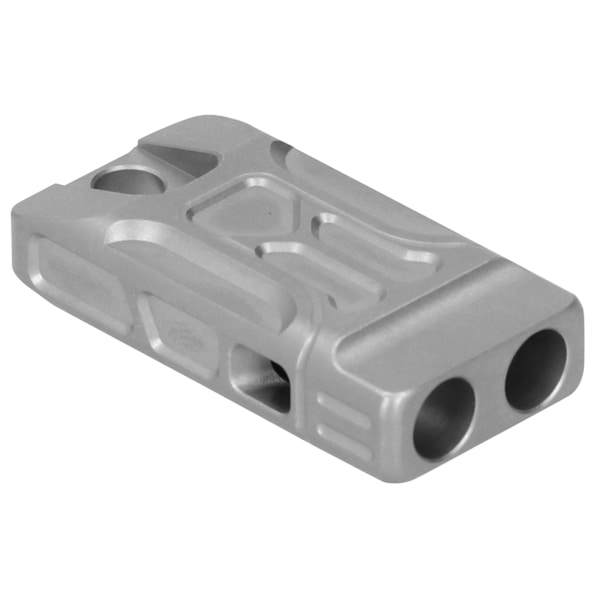 Emergency Survival Whistle Titanium Legering dubbla rör 120 decibel visselpipa för utomhusSandblästring