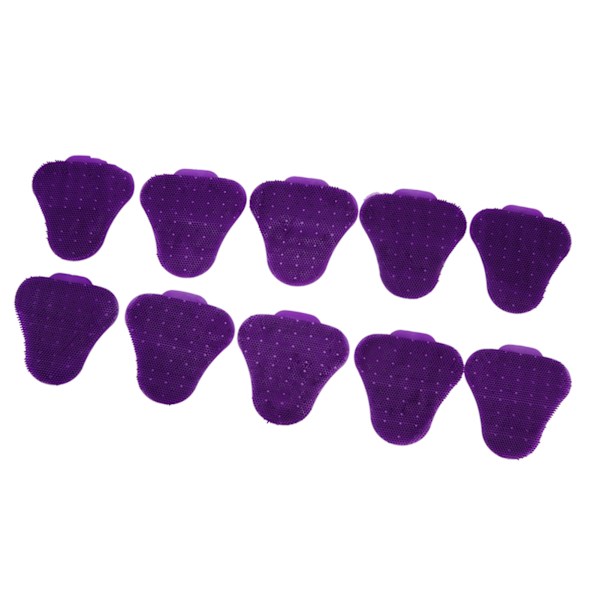 10 st Urinal Screen Deodorizers Triangle Anti Splash Deodorizer Doftande Urinal Screen Mat för toalett Lila