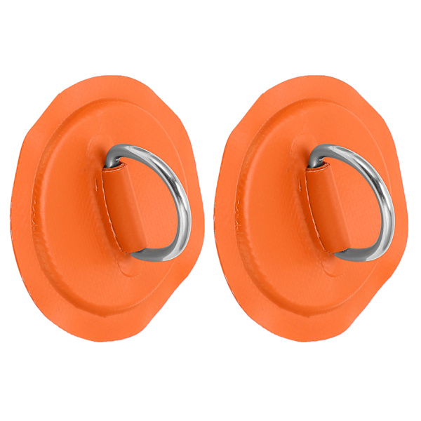 D Ring Pad Patch PVC Inflatable Boat Raft Dinghy Canoe Surfboard Kayak Binding Fitting Orange