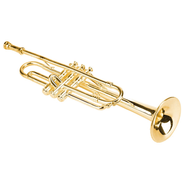 Miniatyyritrumpetti Malli Korkea Simulaatio Mini Musiikki-instrument Koti Sisustus Koristeelliset Loma Koristeet