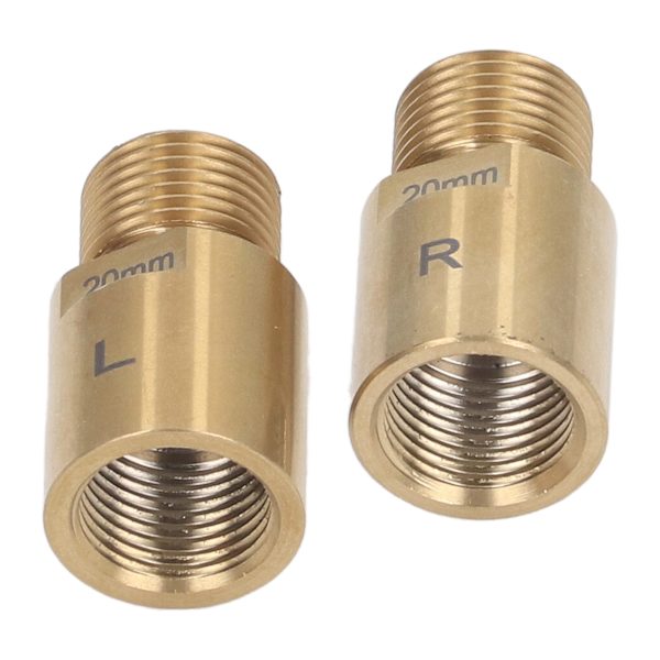 1 par Cykel Pedal Extender Stål 20mm Guld Extended Pedal Spacer för 9/16 i gängade pedaler Cykel