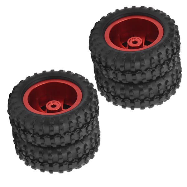 2 stk 52mm Bakhjul i Aluminiumlegering for WPL D12 1/10 RC Truck (009) Rød